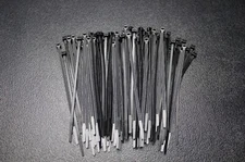 300 PACK 6 INCH ZIP TIES NYLON BLACK 40 LBS UV WEATHER RESISTANT WIRE CABLE BCT6