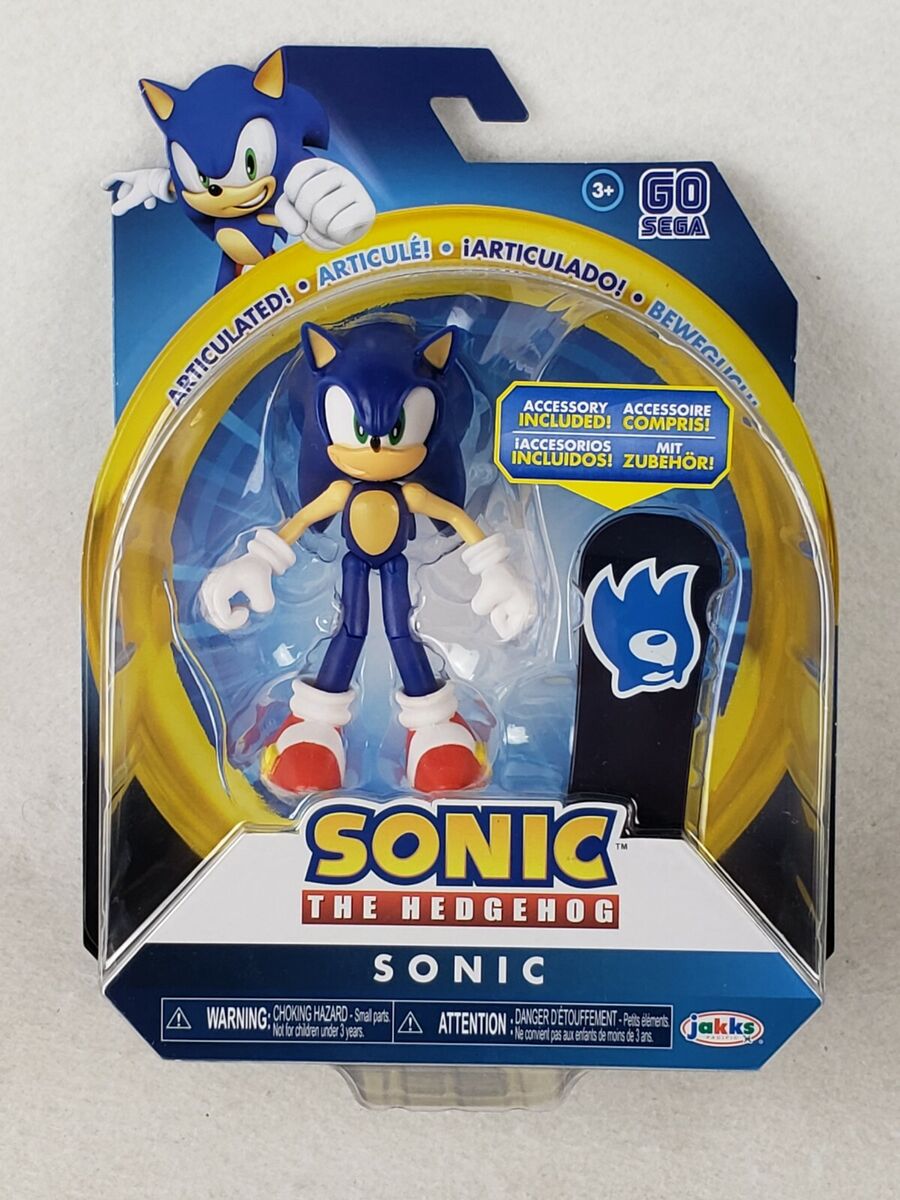 WAVE 2 Jakks Sonic The Hedgehog 4 Sonic Articulation Figure with Snowboard  Sega