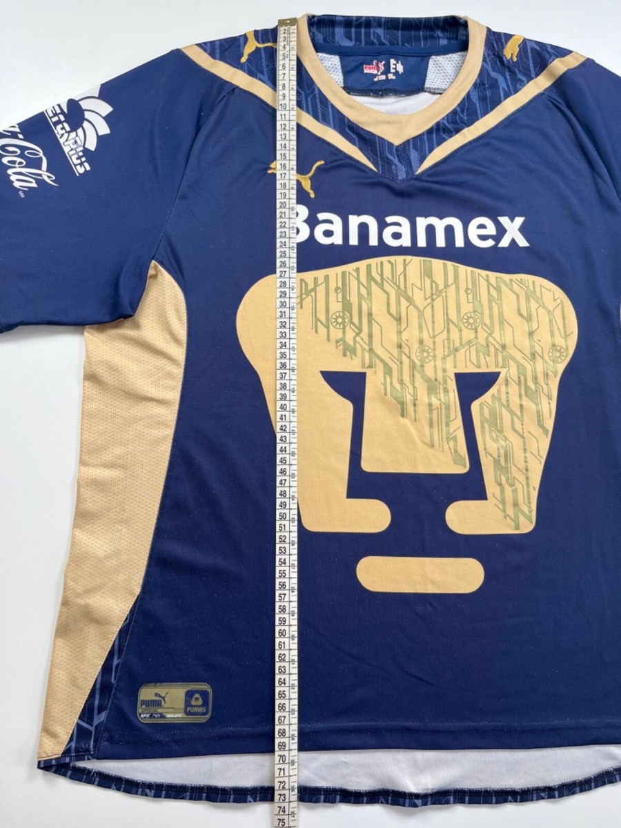 PUMAS UNAM 2009/10 Puma Away Football Shirt L Mens Mexico Soccer
