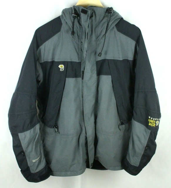 Mountain Hardwear Black Gray Conduit Rain Jacket Size S eBay