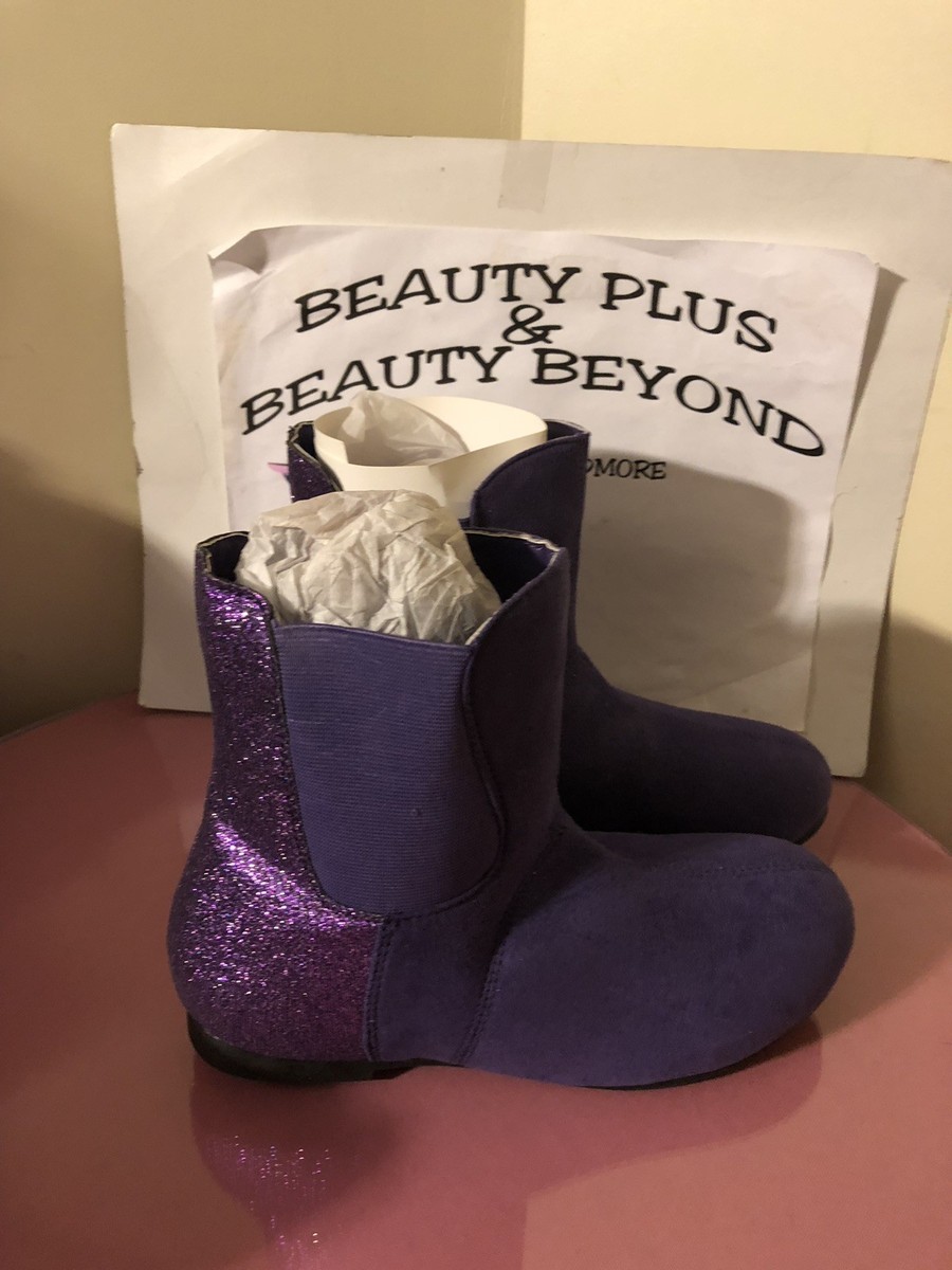 GIRLS SIZE 3 PURPLE GLITTER BOOTS NEW! AVON | eBay