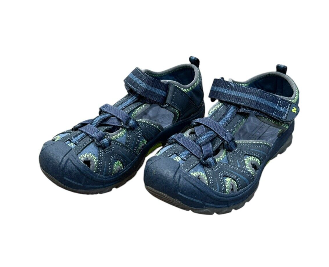 Merrell Hydro Hiker Sandalo Scarpe Pescatore Grigio Blu Ragazzi 13 Bambini Outdoor Escursionismo