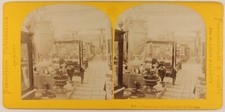 Paris Universal Exhibition 1867 Norway Vases Stereo Photo Vintage Albumen