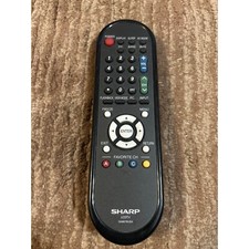 Sharp LCDTV Remote Control GA667WJSA Sleep AV Mode Tested Working No Corrosion