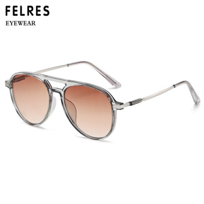 TR90 Bifocal Tinted Reading Glasses Men Women Pilot Lightweight Sunglasses Hot 