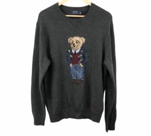 polo bear grey sweater