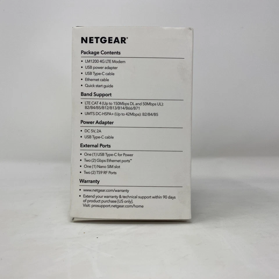 Netgear LM1200 4G LTE  Modem - AT&T Verizon T-Mobile - SEALED - Image 2 of 4
