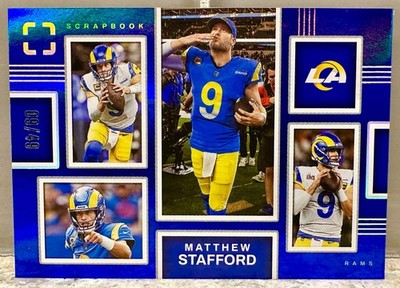 JERSEY NUMBER MATCH! 2025 Panini Photogenic Matthew Stafford #14 Blue 9/49! RAMS