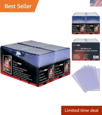 3" x 4" Clear Regular Toploaders for Cards with Card Sleeves Bundle Standard ...