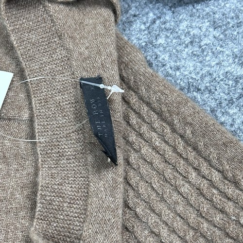 The Row Pullover Damen XS braun gerippt V-Ausschnitt Kaschmir hergestellt in den USA LESEN kleinere Mängel - Bild 20 von 20