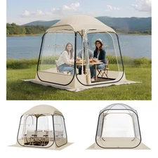 VEVOR Pop Up Sports Tent 72x72 63x63 50x50 47x47 inch Outdoor Clear Bubble Tent