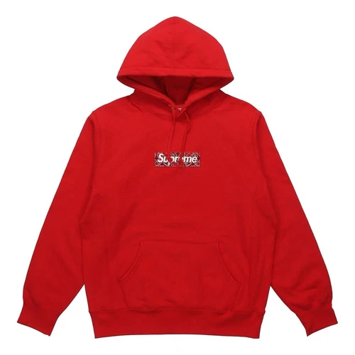 Sweat à capuche logo boîte bandana suprême