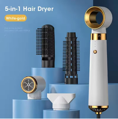 5 in 1 Hair Dryer Hot Air Comb Set Hair Brush Curling Iron Hair Straightener