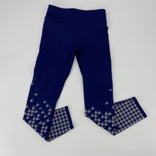 FABLETICs Blue Mid-Rise 7/8 UltraCool Reflective Pattern Leggings See Note