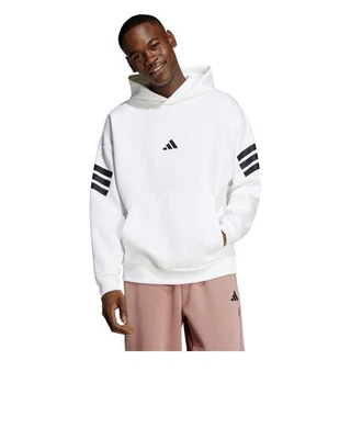  Kapuzen Hoodie HERREN Adidas Future Icons 3-Stripes HD Weiß Polyester Baumwoll - Bild 1 von 4