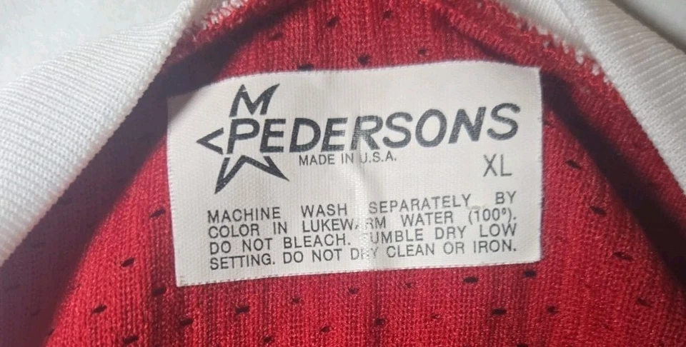 VINTAGE Wisconsin Badgers Jersey Mens Size XL NCAA Hockey - Pedersons 1980s  - Image 3 of 4