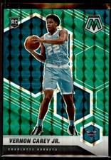 Vernon Carey Jr. 2020-21 Panini Mosaic Reactive Green Prizm RC Rookie Refractor
