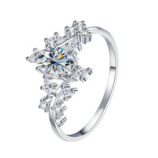 1.0ct Oval Cut Lab‑Created Diamond Test Pass VVS1/D/Excellent Engagement Ring