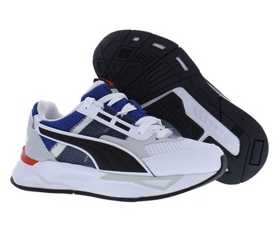 Puma Mirage Sport Tech PS Boys Shoes Size 1.5, Color: White/Blazing Blue