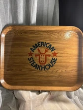VTG American Steakhouse Serving Tray Camtray Cambro Mfg CA USA Restaurant