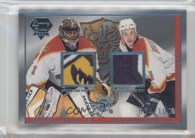 2003 Luxury Suite Platinum Blue Jersey/Patch 64/100 Roberto Luongo Patch HOF av1