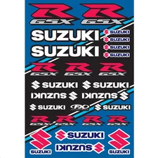 Factory Effex OEM Sticker Sheets - Suzuki Motorcycle Street Bike 22-68434