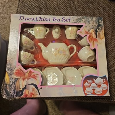 Vintage 13 Piece Kids Porcelain China Tea Set | eBay