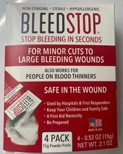 BleedStop™ First Aid Powder for Blood Clotting, Trauma Kit, Thinner... 