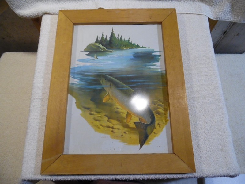 Vintage Bosch Brewing Tin Beer Sign Trout Geo Lopac