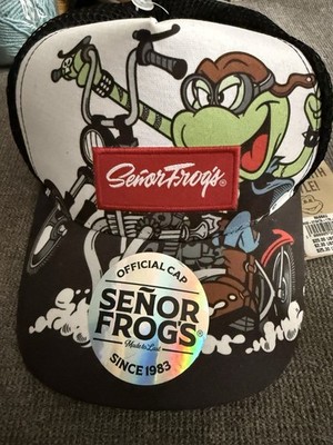 Señor Frog s Vintage Baseball Hat Trucker Style Snapback Cap Mesh Back Hat