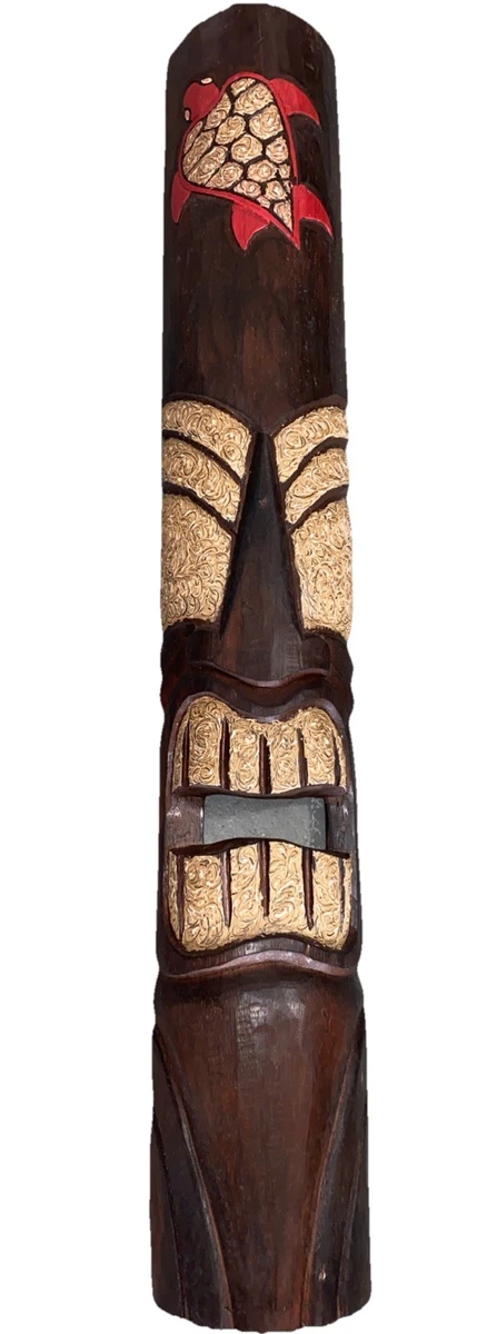 彫刻木製マスク 黒赤装飾　アメリカンサモア式 Masks Wooden Decorative Masks for sale | eBay