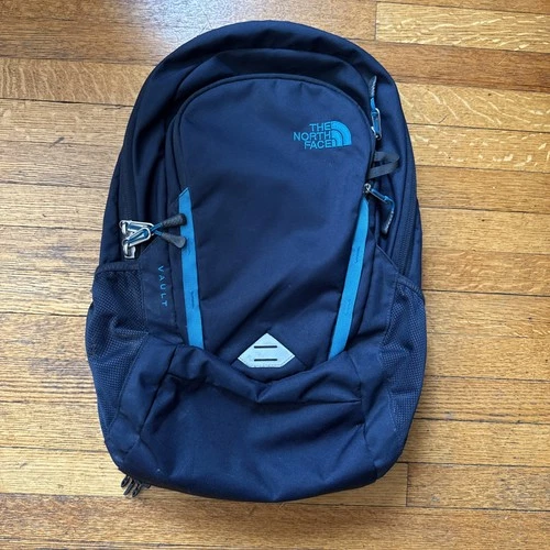 North Face Vault Backpack Work School Hiking Camping Mens Deep Blue