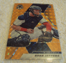 2021 Panini Mosaic Ryan Jeffers 01/25 Orange Fluorescent RC SP #269 Twins Rookie