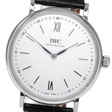 IWC SCHAFFHAUSEN PORTOFINO IW511102 44mm SS White Dial Hand-Wind Leather #C368 7