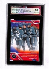 2024-25 UD NHCD Macklin Celebrini KSA 10 (Free Shipping $100+) BCGA6 #31