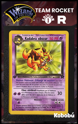 Pokemon Karte Dark Kadabra 39/82 Edition 1 Ed 1 Team Rocket Wizards 1