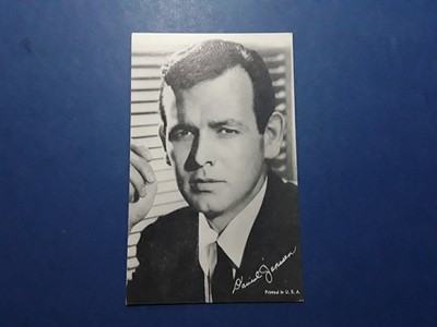 DAVID JANSSEN CARD AMERICAN ACTOR PRINTED IN USA
