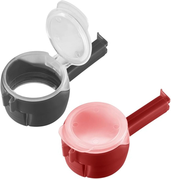 2 Beutelclips Mit AusgießEr – Praktische Frischhalteclips Clips Zum Luftdichten-image