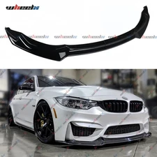 Gloss Black Front Bumper Lip Splitter CS Style For BMW F80 M3 F82 F83 M4 2015-20