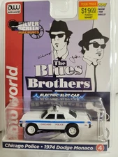 Auto World 1974 Dodge Monaco - Chicago Police HO Scale Slot Car SC372