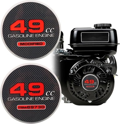 2pcs Pull Starter Sticker 49cc Modified Item 69730 Mini Bike Stickers for Engine