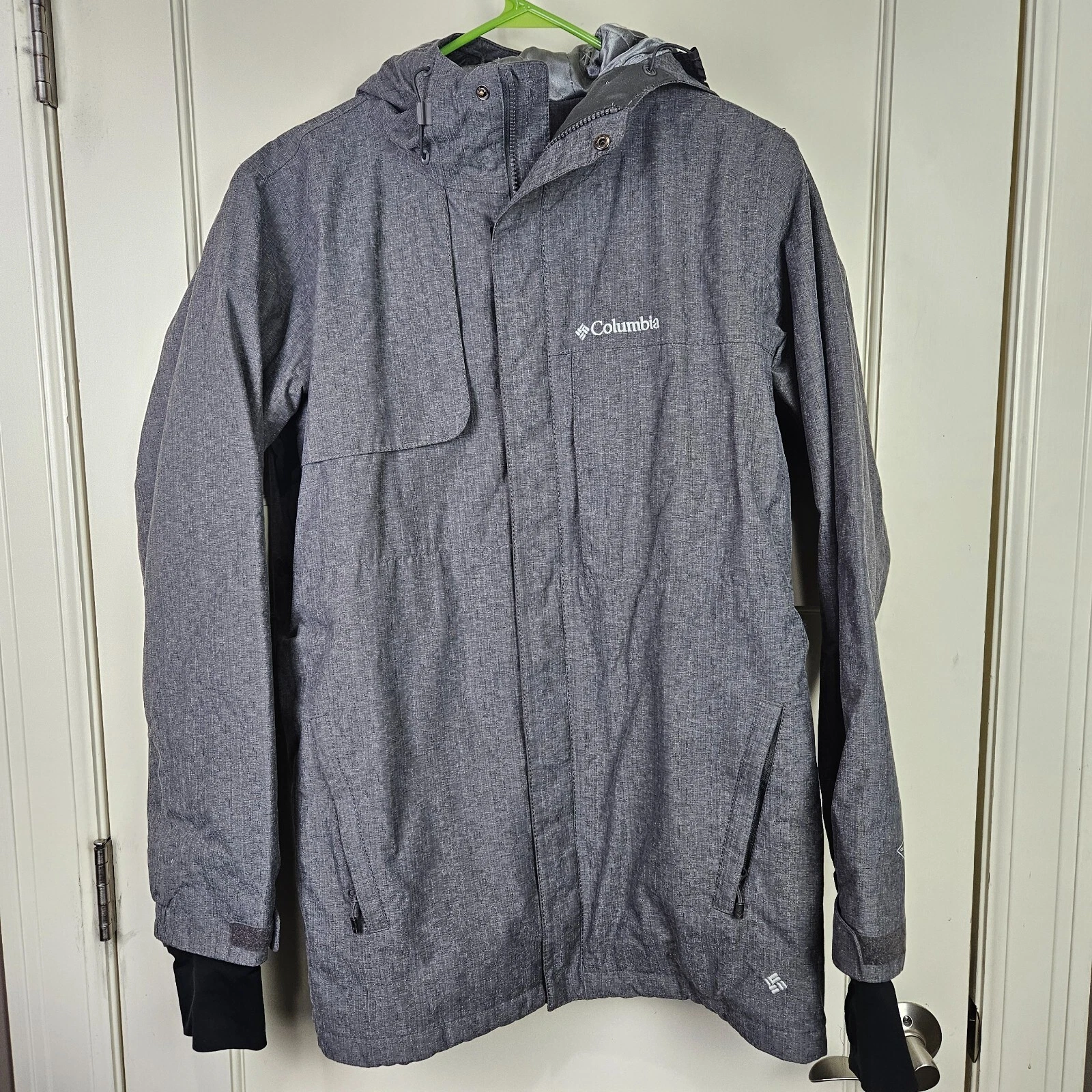 Columbia Omni-Tech Insulated Jacket Winter Coat Mens Size: S Gray