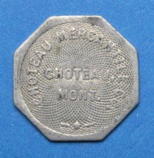 MONTANA CHOTEAU MERCANTILE CO. 10c OCTAGON TRADE ANTIQUE MERCHANT TOKEN MT MONT.