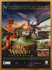 2004 Wrath Unleashed PS2 Xbox Vintage Print Ad/Poster Video Game Promo Art 00s