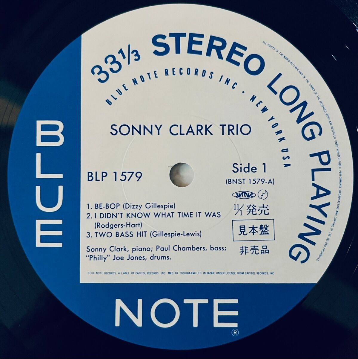 Sonny Clark Trio JAPAN PROMO BLUE NOTE RARE BLP-1579 MINT Sonny Clark Trio JAPAN PROMO BLUE NOTE RARE BLP-1579 MINT