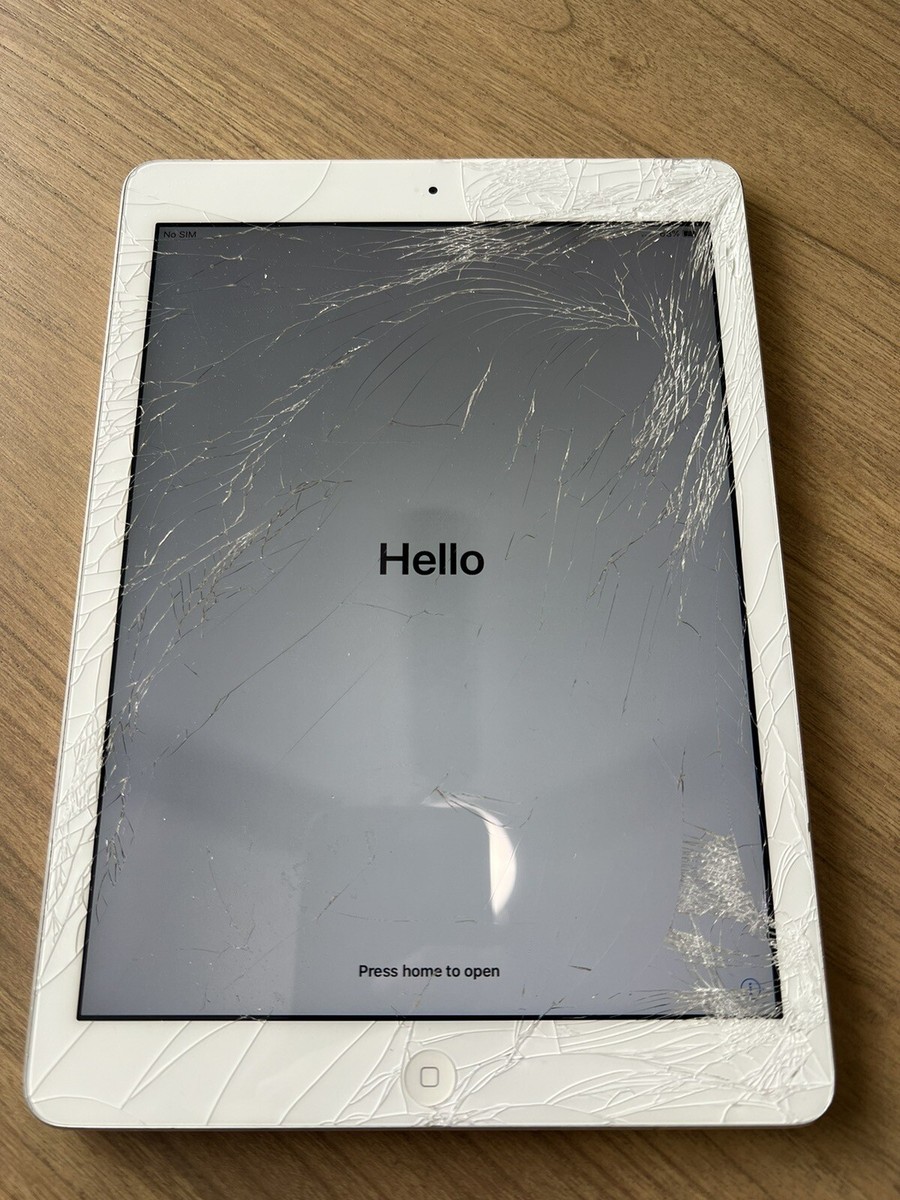 Apple iPad Air 16GB cracked screen 9.7 Apple iPad Air 16GB cracked screen 9.7