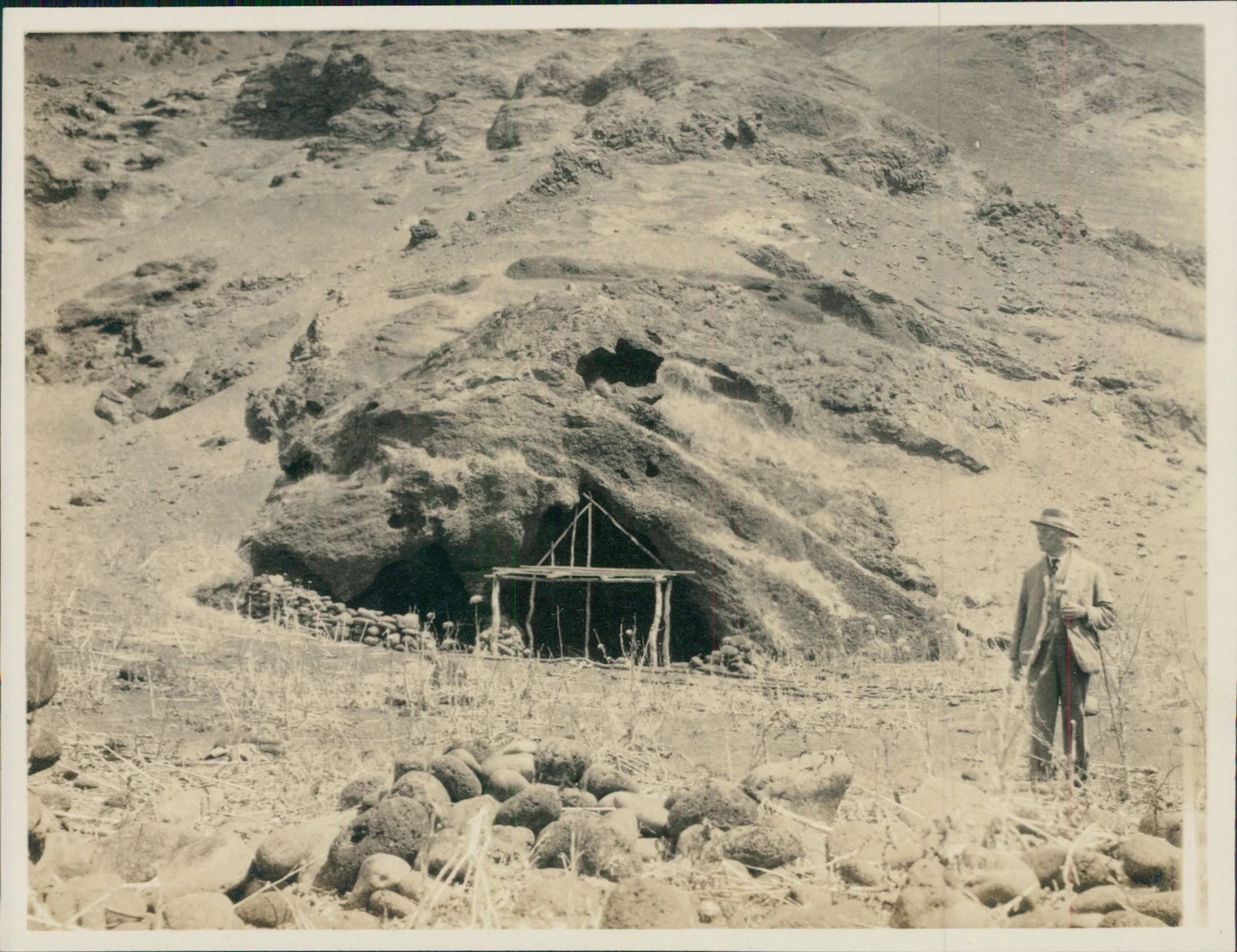 Chile, Islas Juan Fernández, Alejandro Selkirk Impresión en plata vintagePhotogr - Imagen 1 de 1