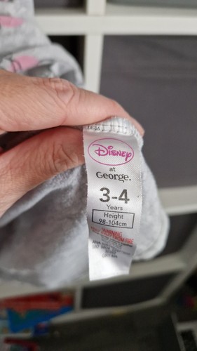 Girls Disney George Grey Dumbo Dress Age 3-4 Years - Picture 6 of 7