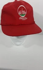 Vintage Snapback Hat 90s Designer Award Red Cap Williamsburg Virginia 