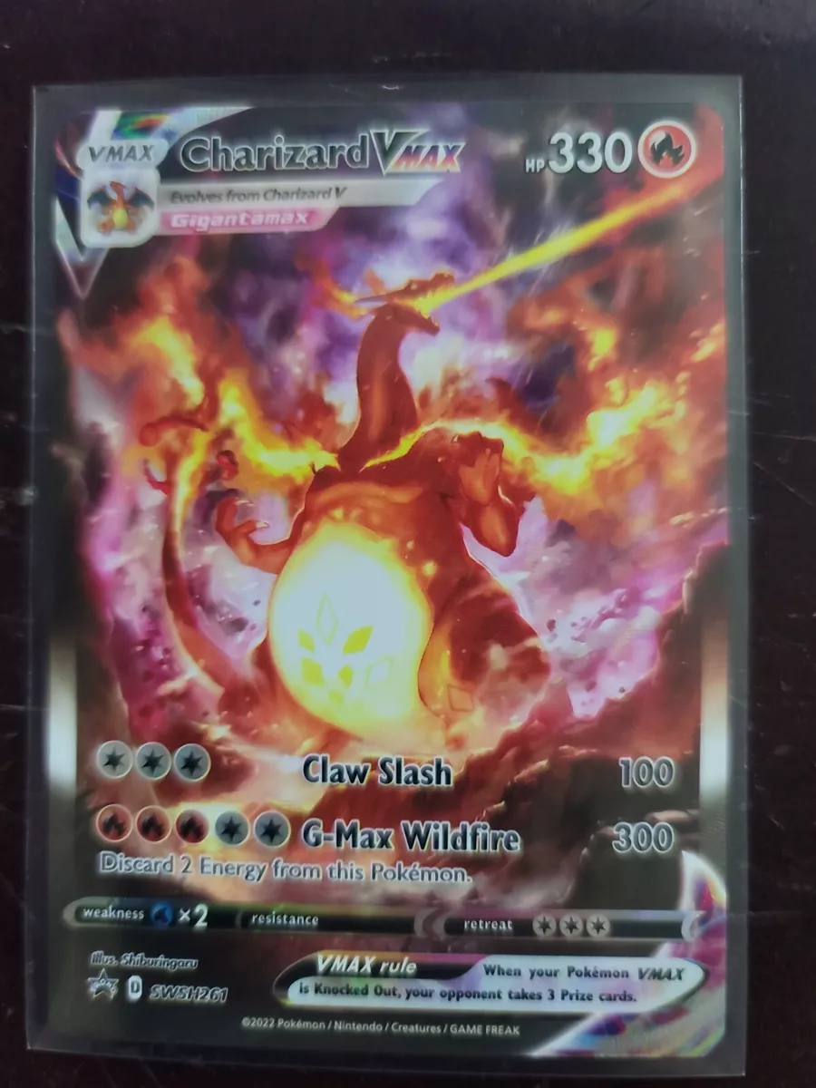  Charizard Vmax SWSH261 - Pokemon Black Star Promo - Alternate  Art Holo - Ultra Premium Collection Exclusive : Toys & Games